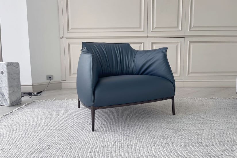Poltrona Frau leather armchair — Italian craftsmanship and understated luxury.